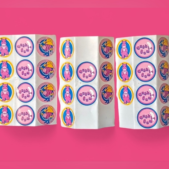 Vintage 80s CTP Scratch N' Sniff Gum Gumball Stickers + Bookmarks Sticker Sheets - Picture 4 of 4